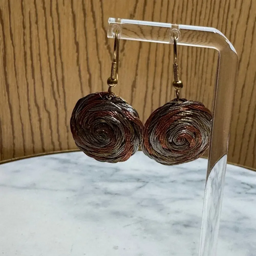 Vintage metal Earrings unique
